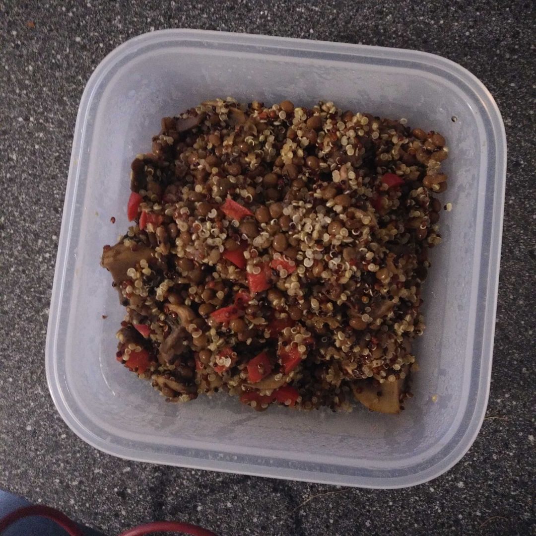Quinoa con lentejas Quinoa con lentejas