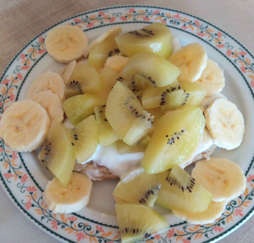 Mega tortita con fruta