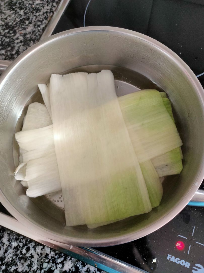 Canelones de puerro Paso 1 Canelones de puerro Paso 1