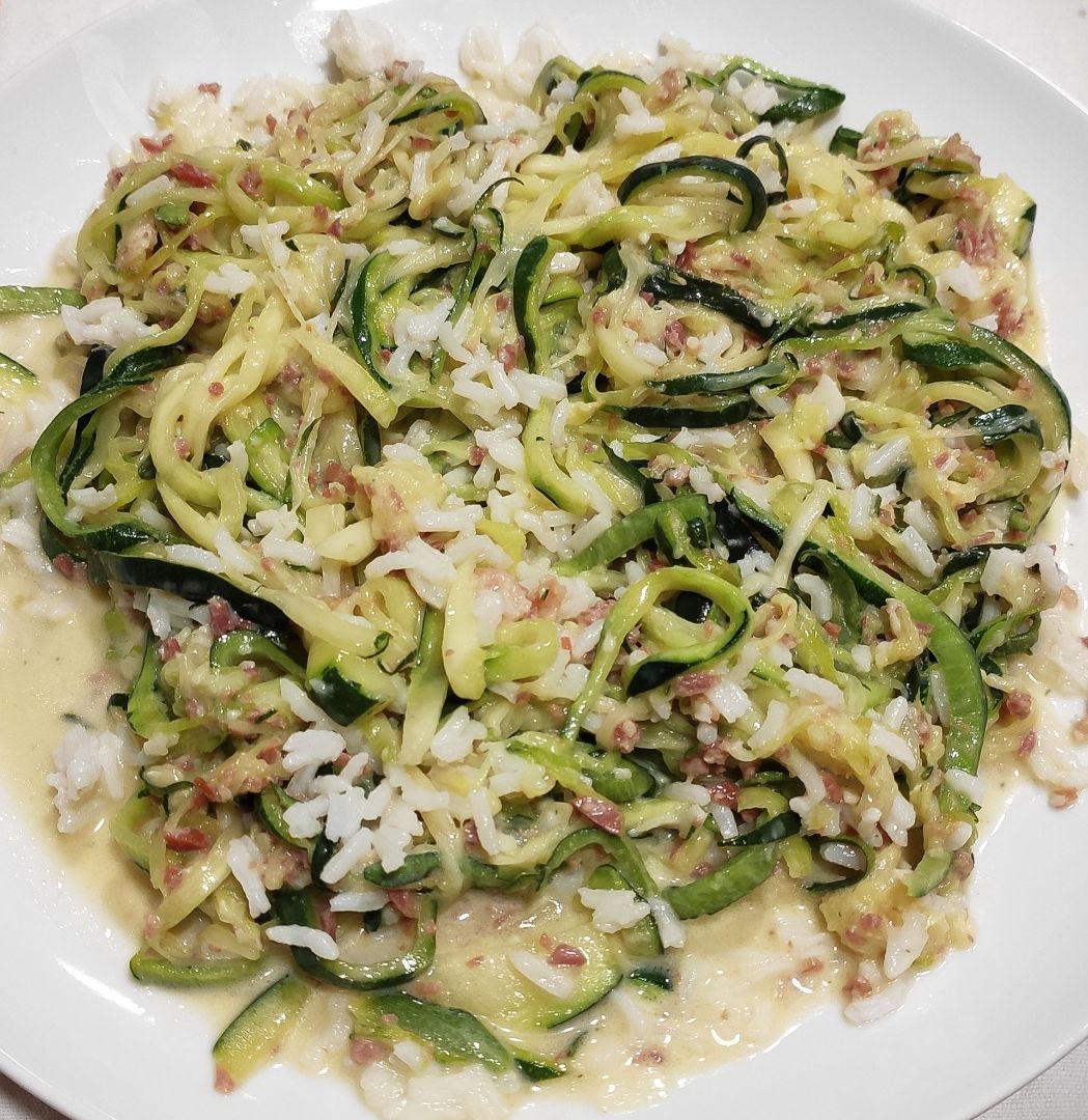 Calabecettis a la carbonara Calabecettis a la carbonara