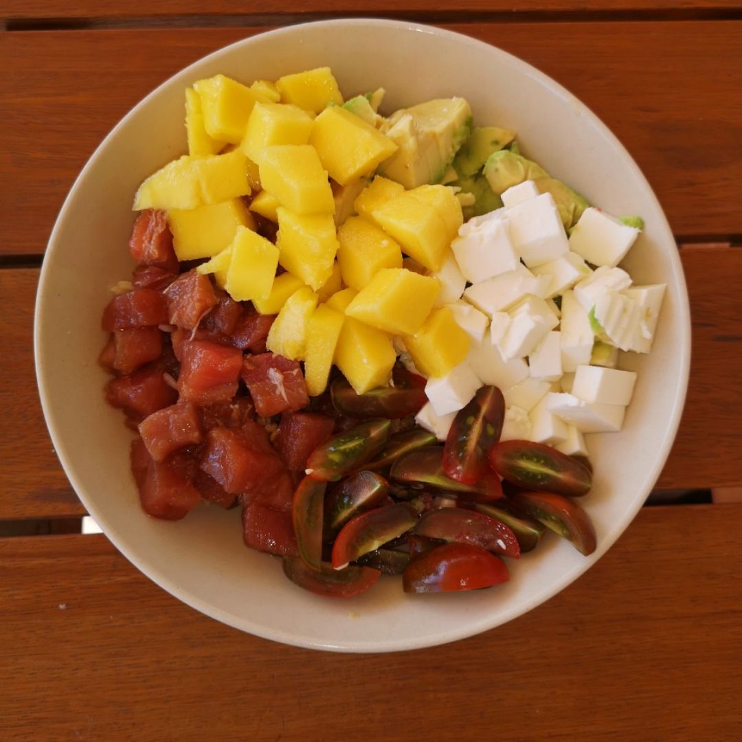 Poke Bowl de caqui Poke Bowl de caqui