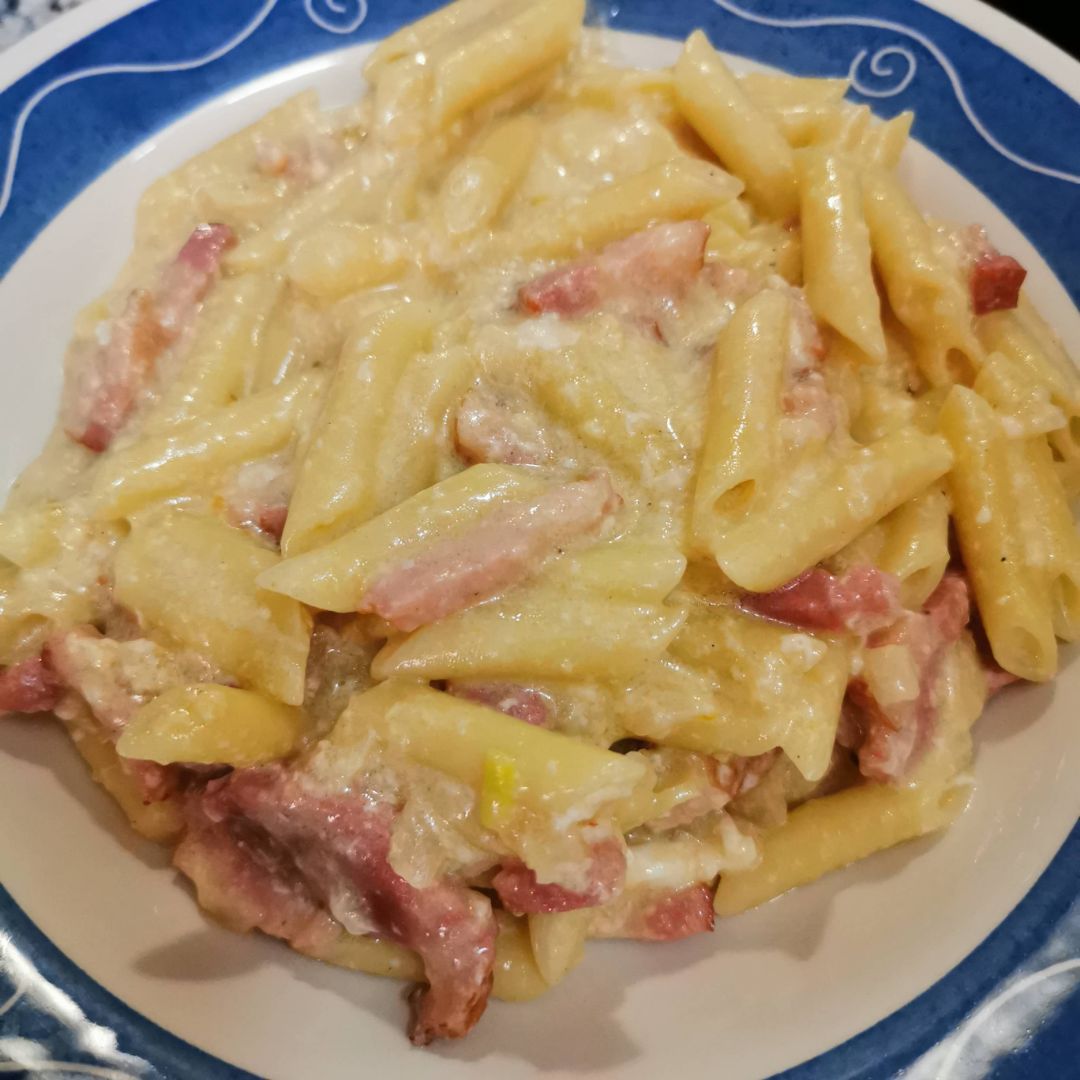 Pasta carbonara 😁 Pasta carbonara 😁