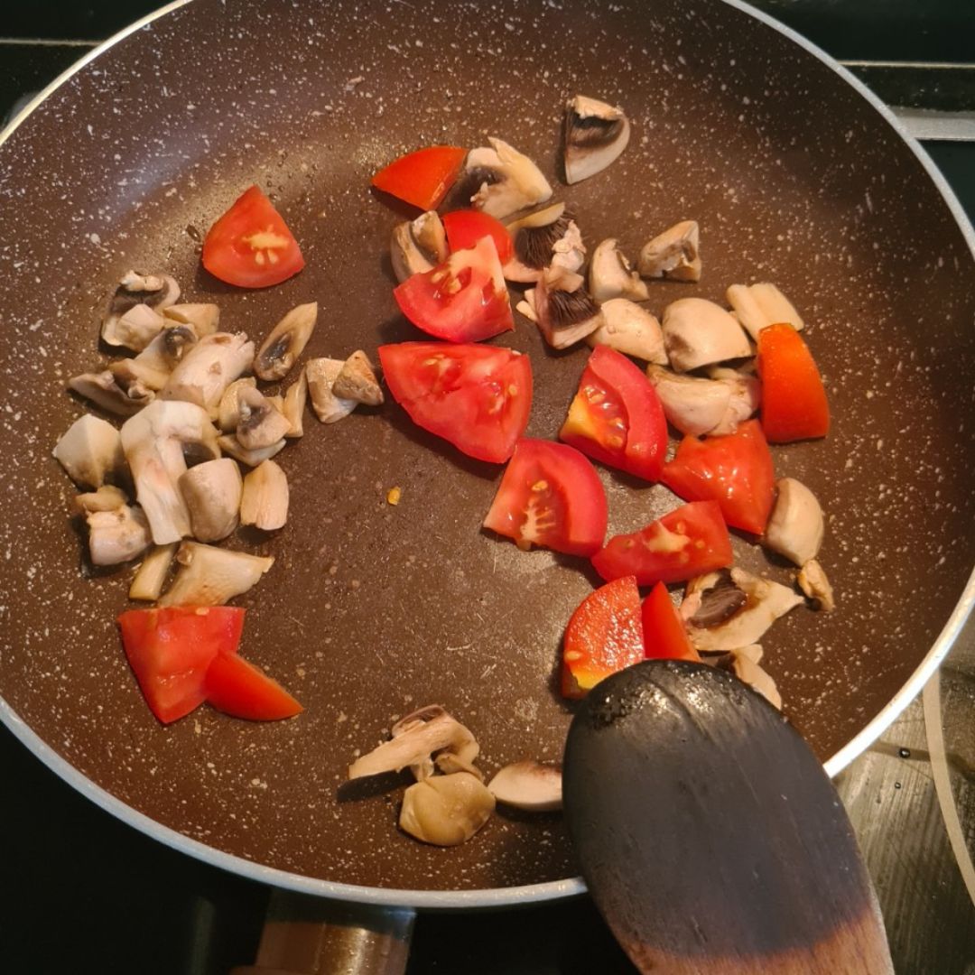 Spaguettis de calabacín con pestoStep 0