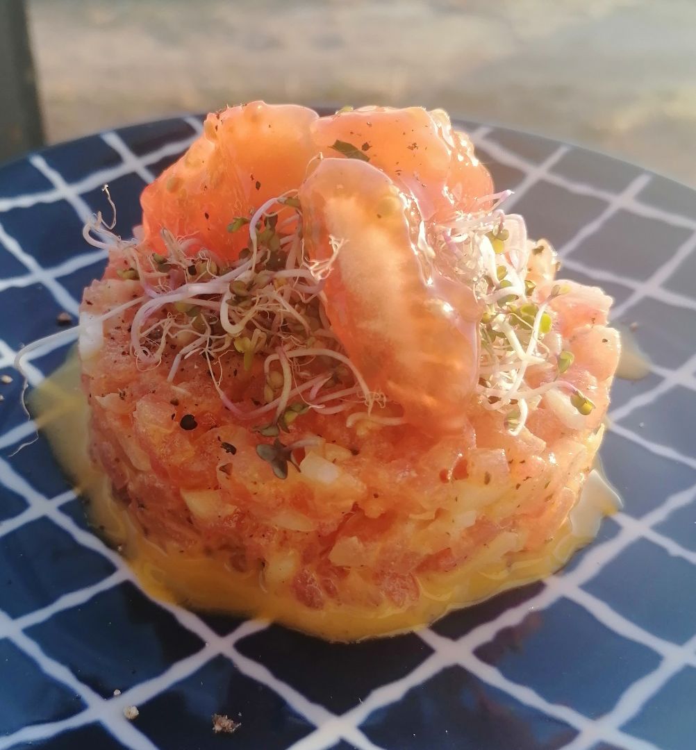 Tartar de tomate Paso 2 Tartar de tomate Paso 2