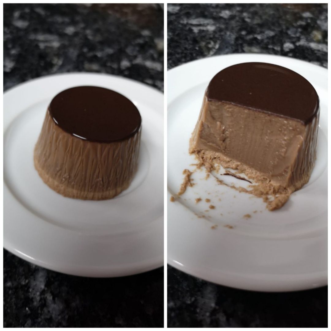 Flan de chocolate Paso 1 Flan de chocolate Paso 1