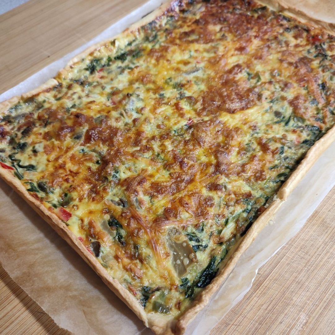 Quiche de setas y espinacas Quiche de setas y espinacas