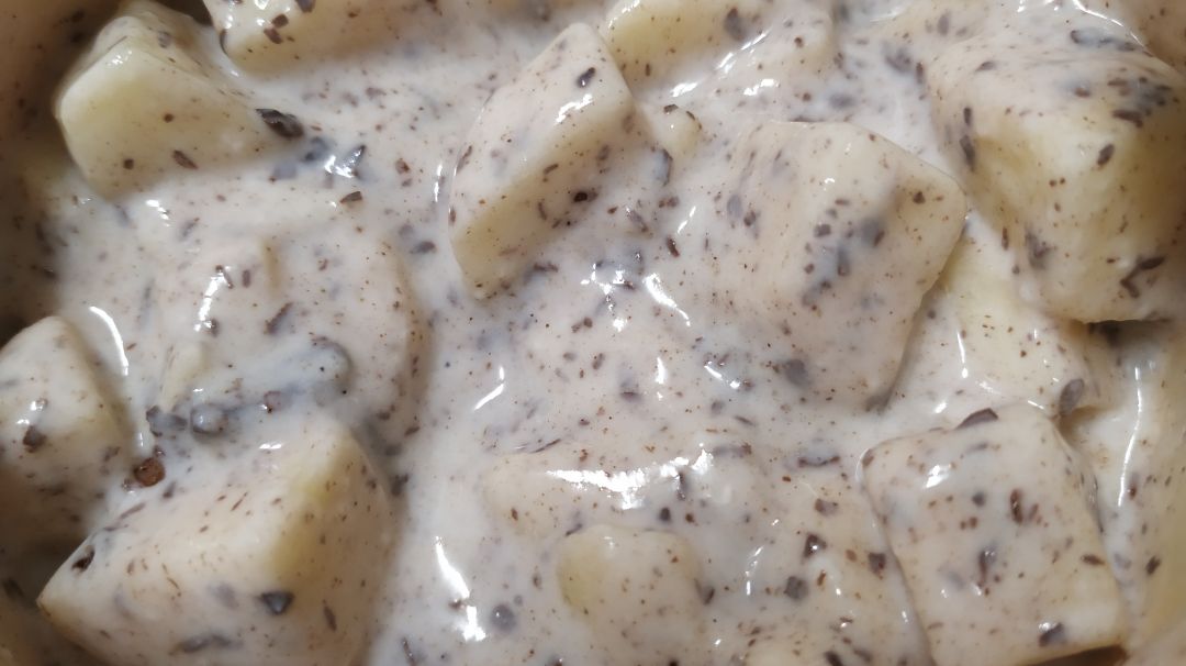 Yogurt con manzana y chocolate Paso 2