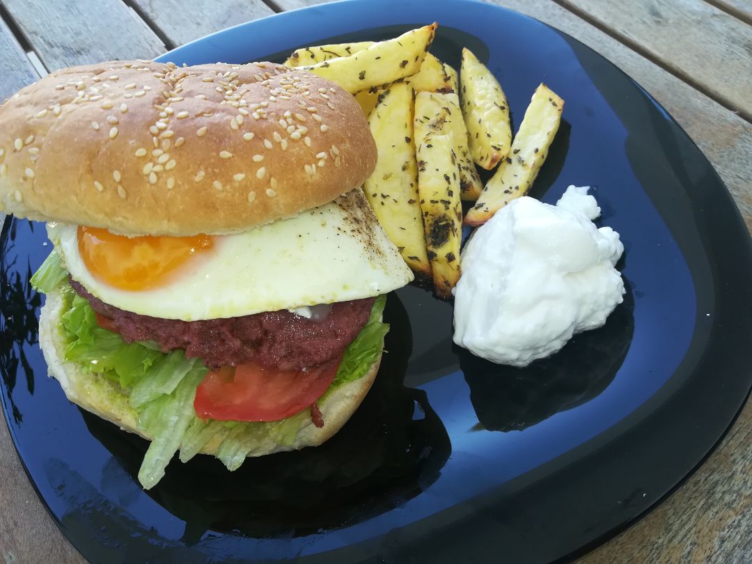 Hamburguesa vegetariana Hamburguesa vegetariana