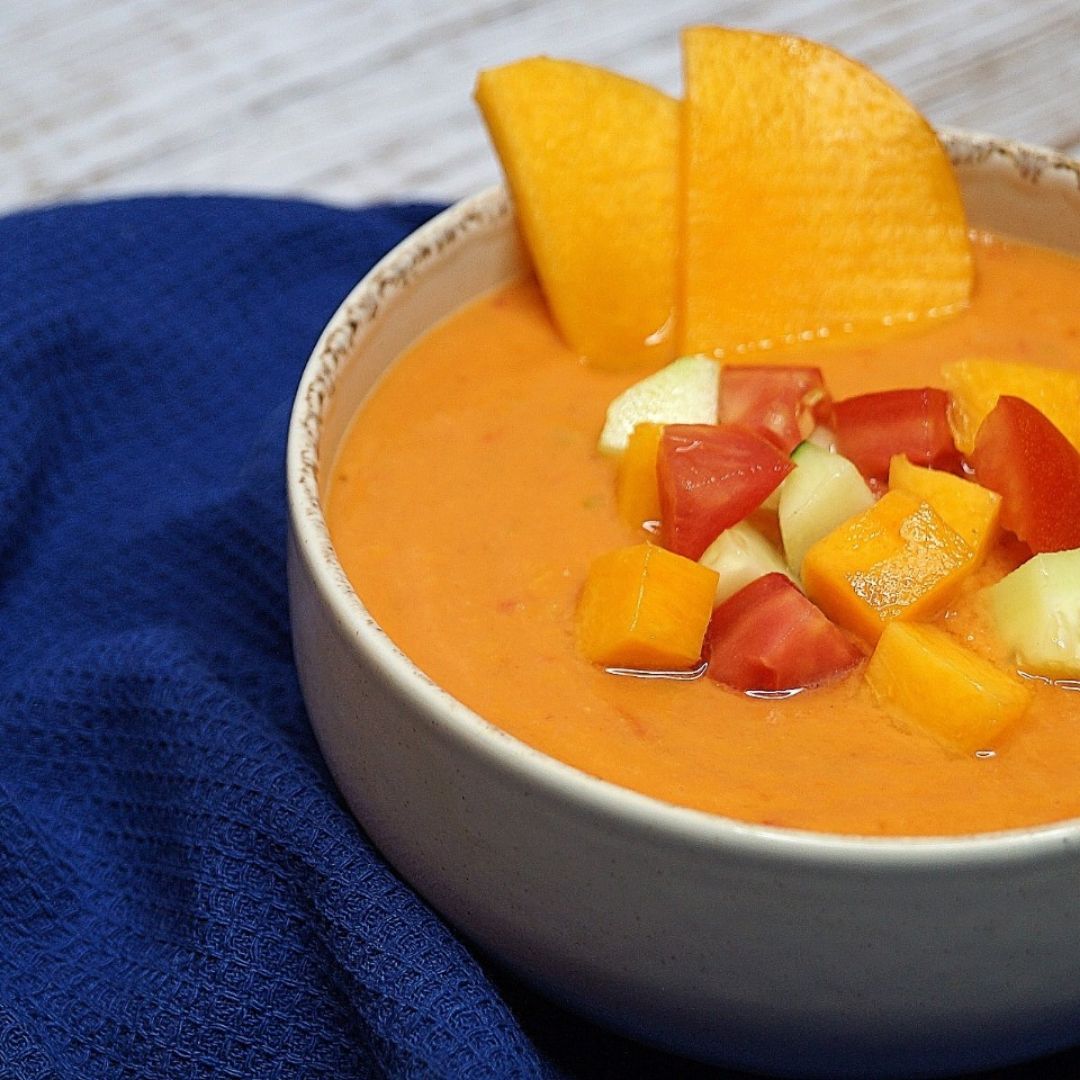 GAZPACHO DE MELOCOTÓN Paso 1 GAZPACHO DE MELOCOTÓN Paso 1