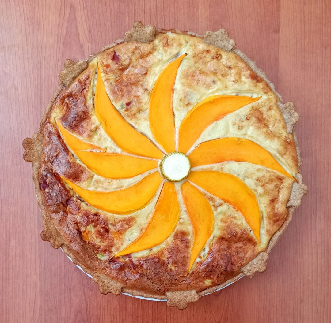 🌸QUICHE DE CALABAZA Y GORGONZOLA🌸 Paso 4 🌸QUICHE DE CALABAZA Y GORGONZOLA🌸 Paso 4