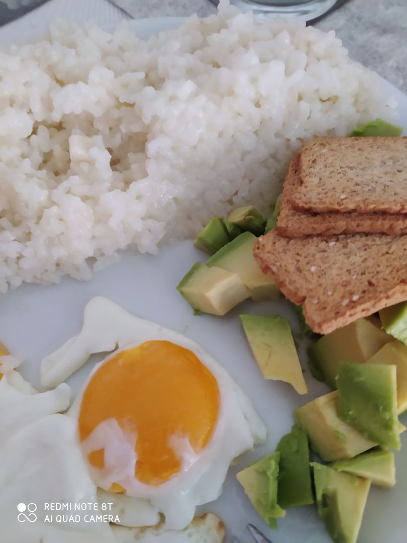 Arroz y huevo