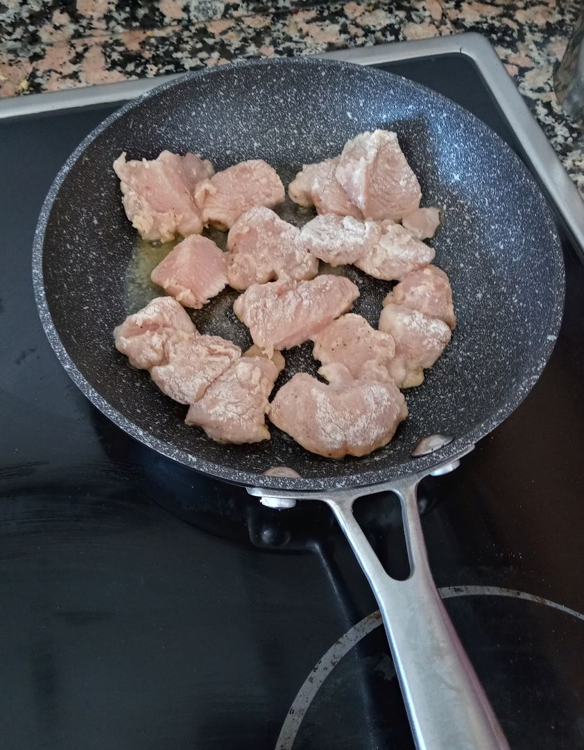 Pollo asiático picantón Paso 2 Pollo asiático picantón Paso 2
