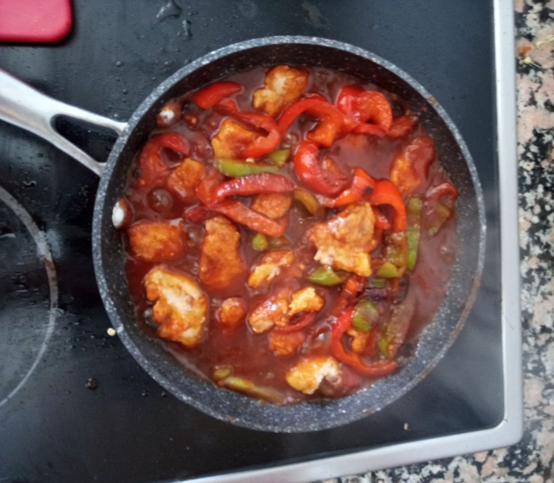 Pollo asiático picantón Paso 8 Pollo asiático picantón Paso 8
