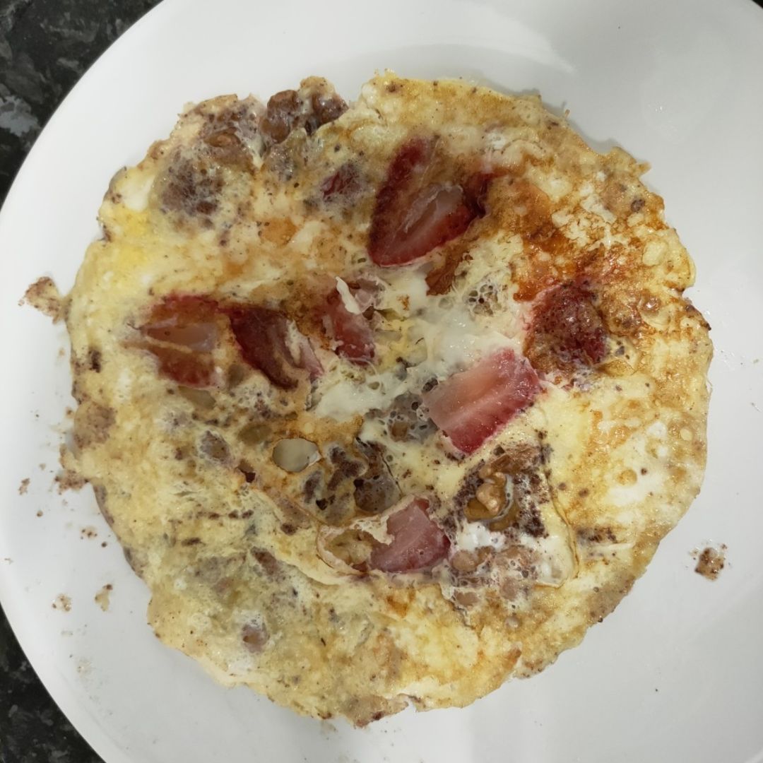 Tortilla de fresas y nueces Tortilla de fresas y nueces