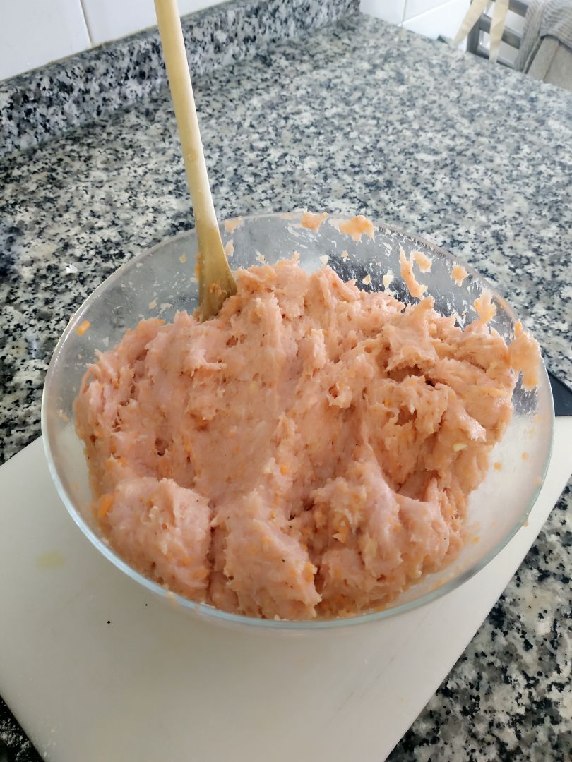 Albóndigas de la nieta XD Paso 1 Albóndigas de la nieta XD Paso 1
