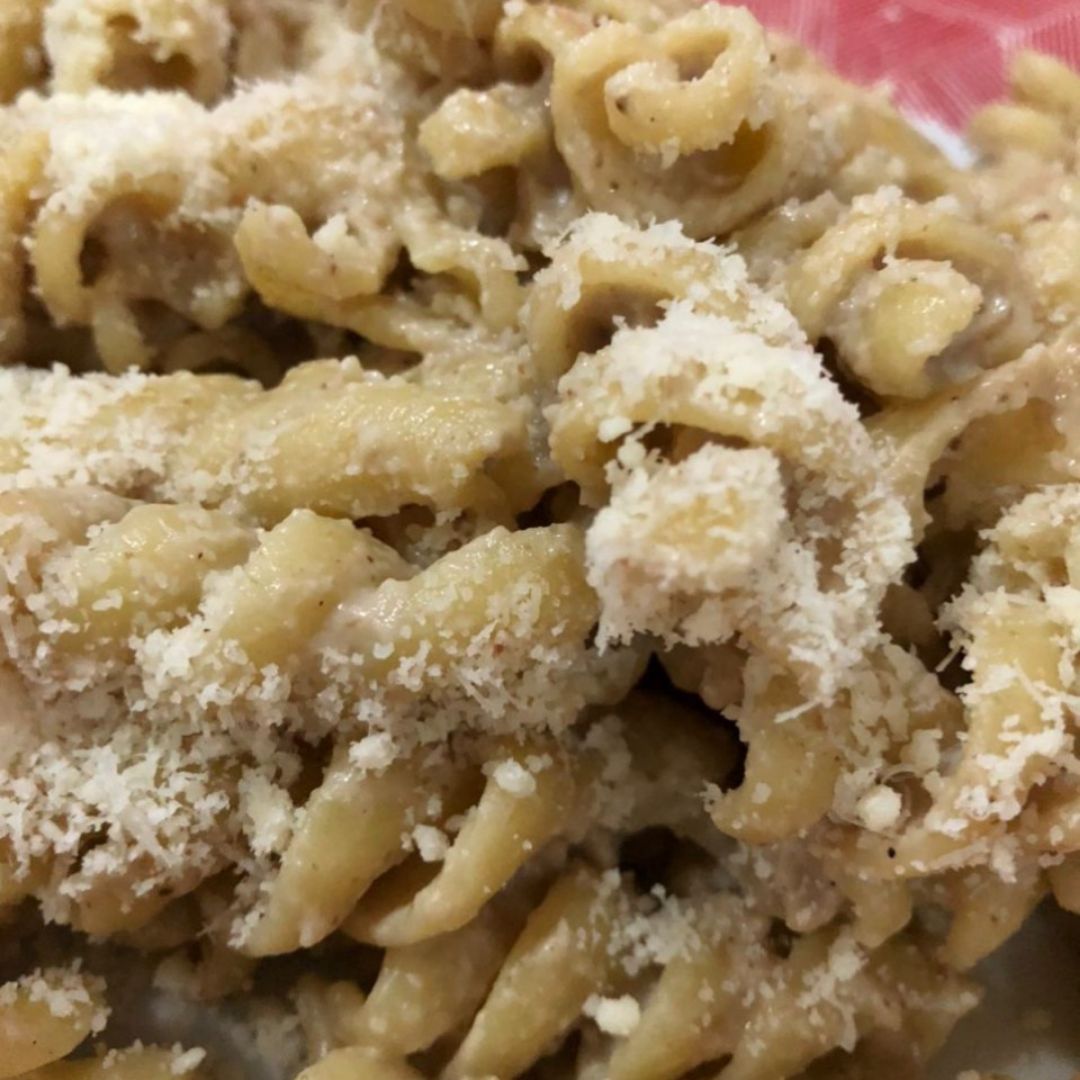 Pasta con salsa de setas