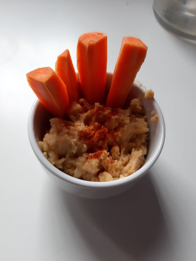 Hummus con zanahoria Hummus con zanahoria