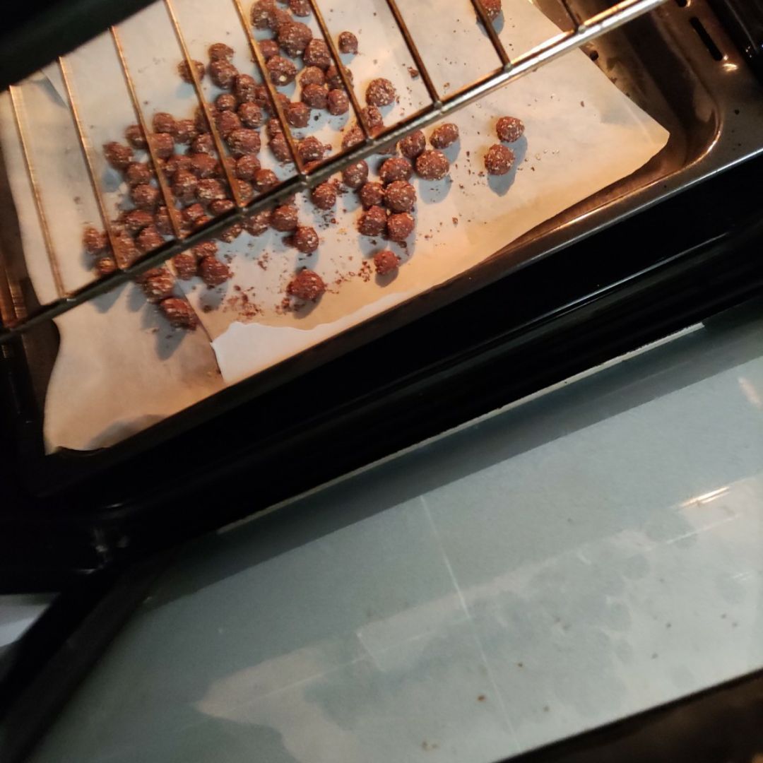 Bolitas de cereales de chocolate
