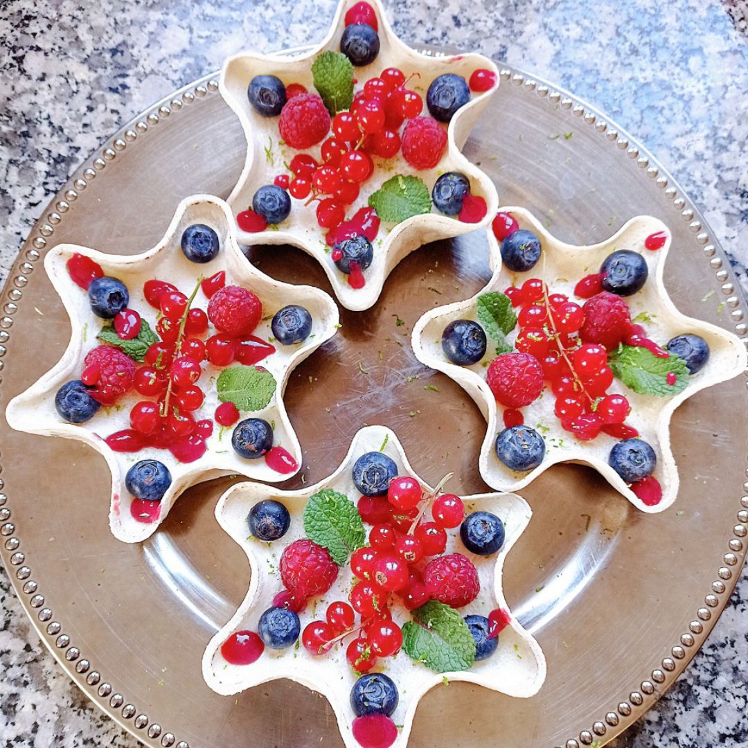 Tartaletas de cheesecake de coco y Lima 🥥💚