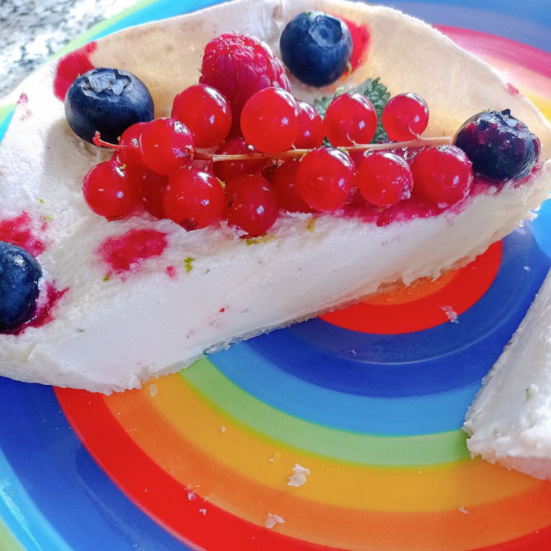 Tartaletas de cheesecake de coco y Lima 🥥💚 Paso 8