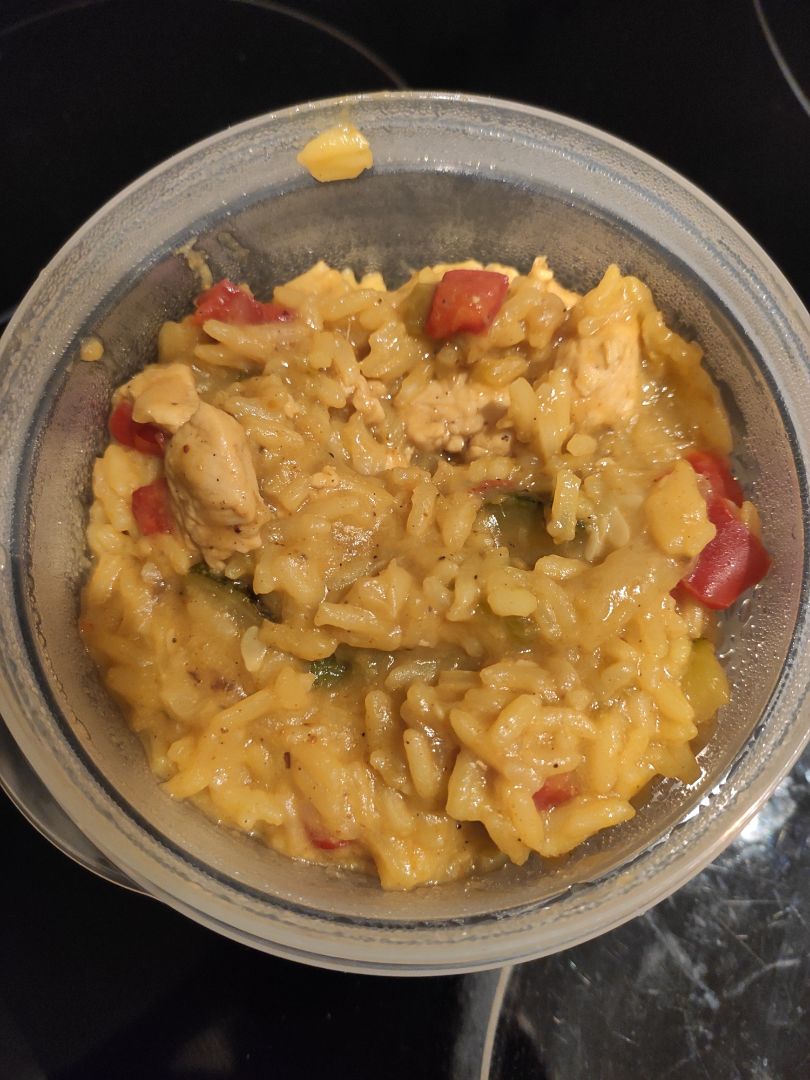 Arroz con verduras y pollo Arroz con verduras y pollo