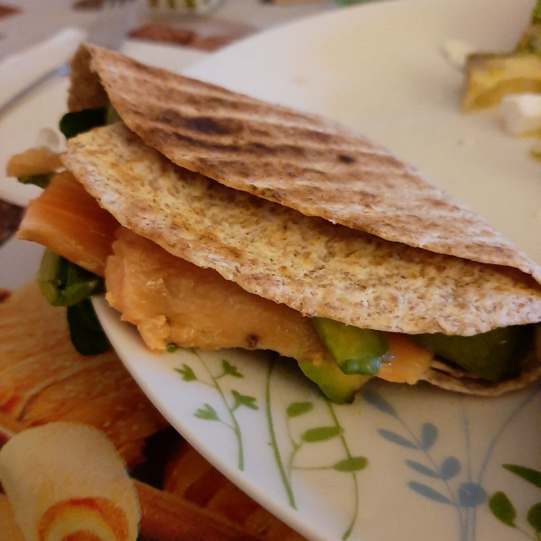 Wrap de salmón ahumado Wrap de salmón ahumado