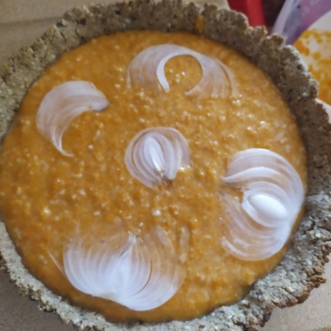 Quiché de🎃🎃🧀🧀 Paso 3 Quiché de🎃🎃🧀🧀 Paso 3