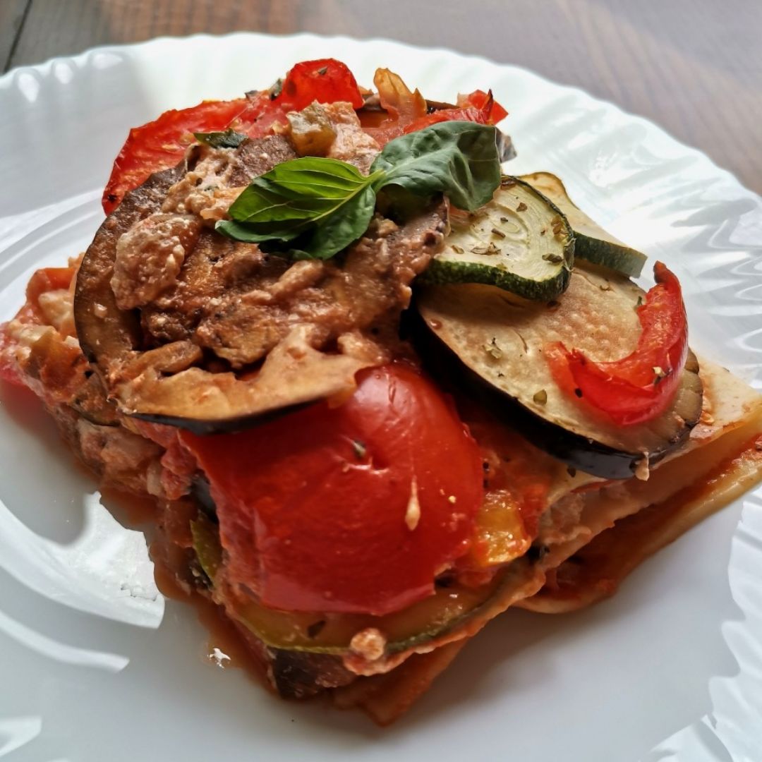 Lasaña de ratatouille 🥒🍅🍆🌱 Lasaña de ratatouille 🥒🍅🍆🌱