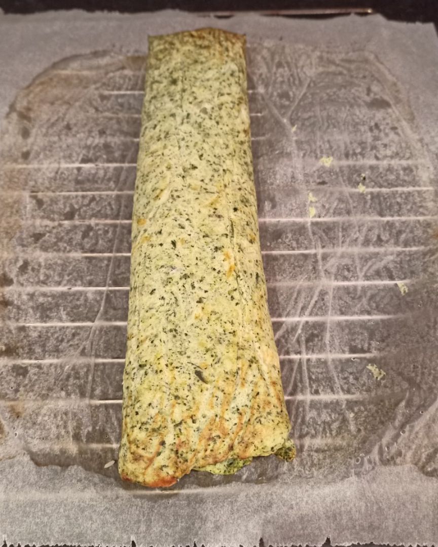 Rollo de calabacín con lacón y queso Paso 6 Rollo de calabacín con lacón y queso Paso 6