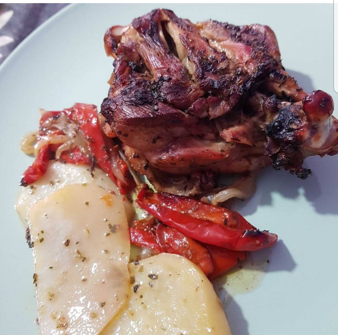 Pollo al horno sin sal Pollo al horno sin sal