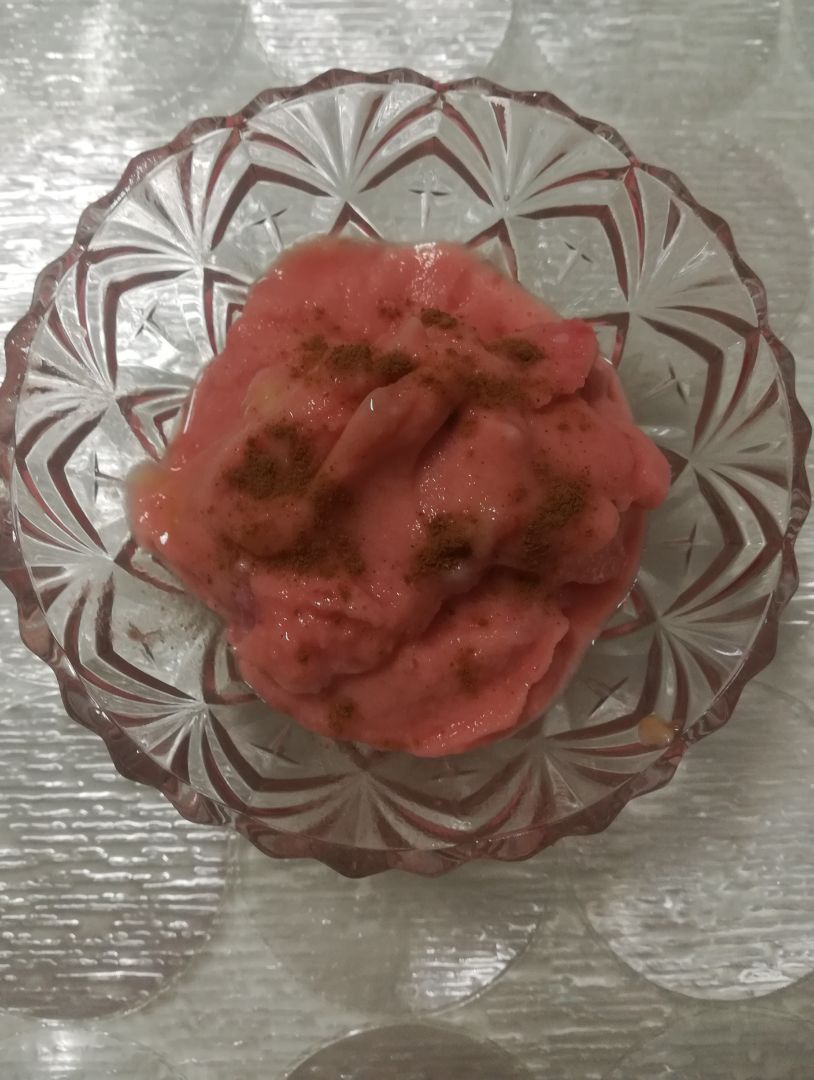 Helado saludable de plátano y sandía 