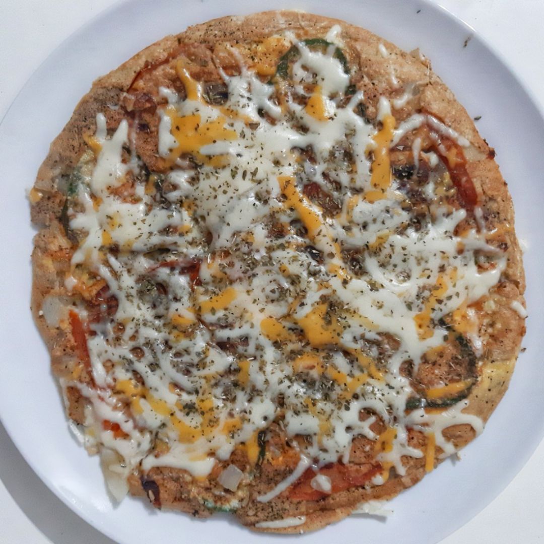 Pizza invertida en sartén 🍕🍳 Paso 6