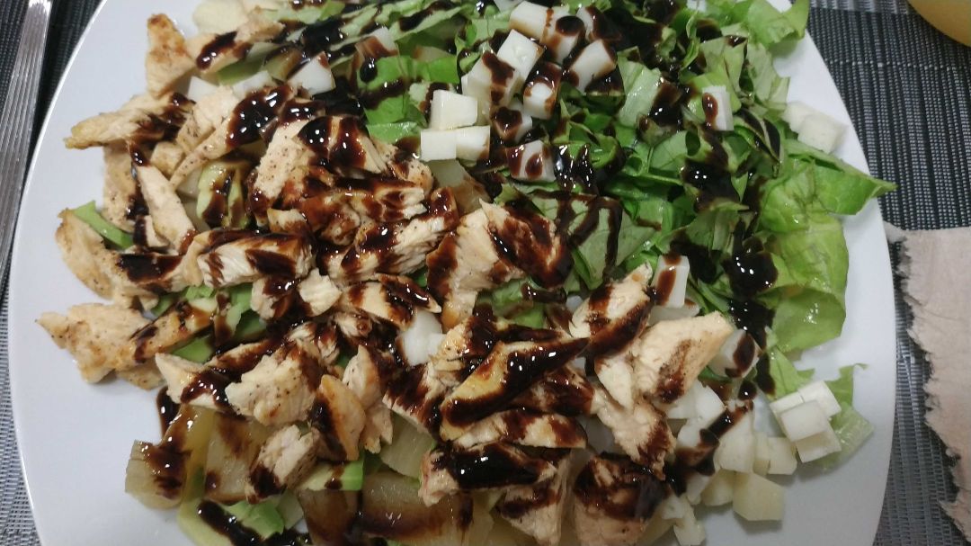 Ensalada de pollo y citricos Ensalada de pollo y citricos