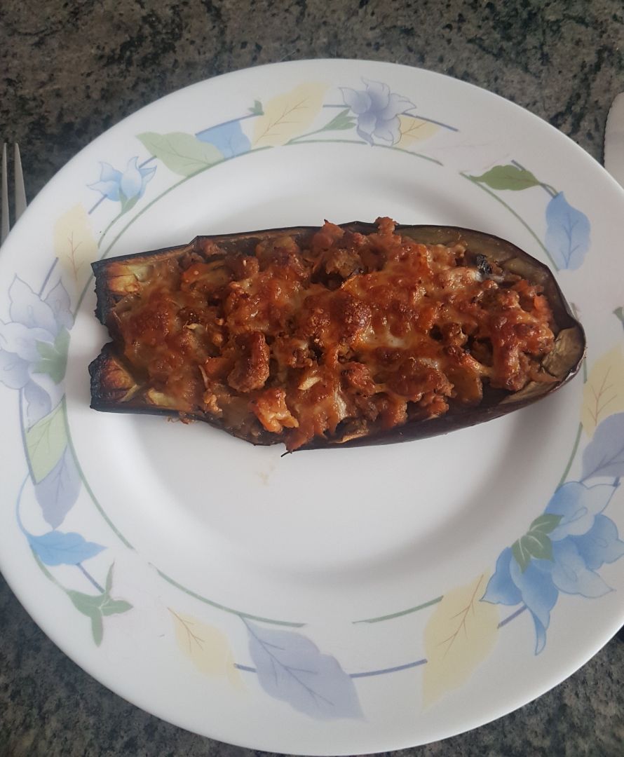 Berenjena rellena Berenjena rellena