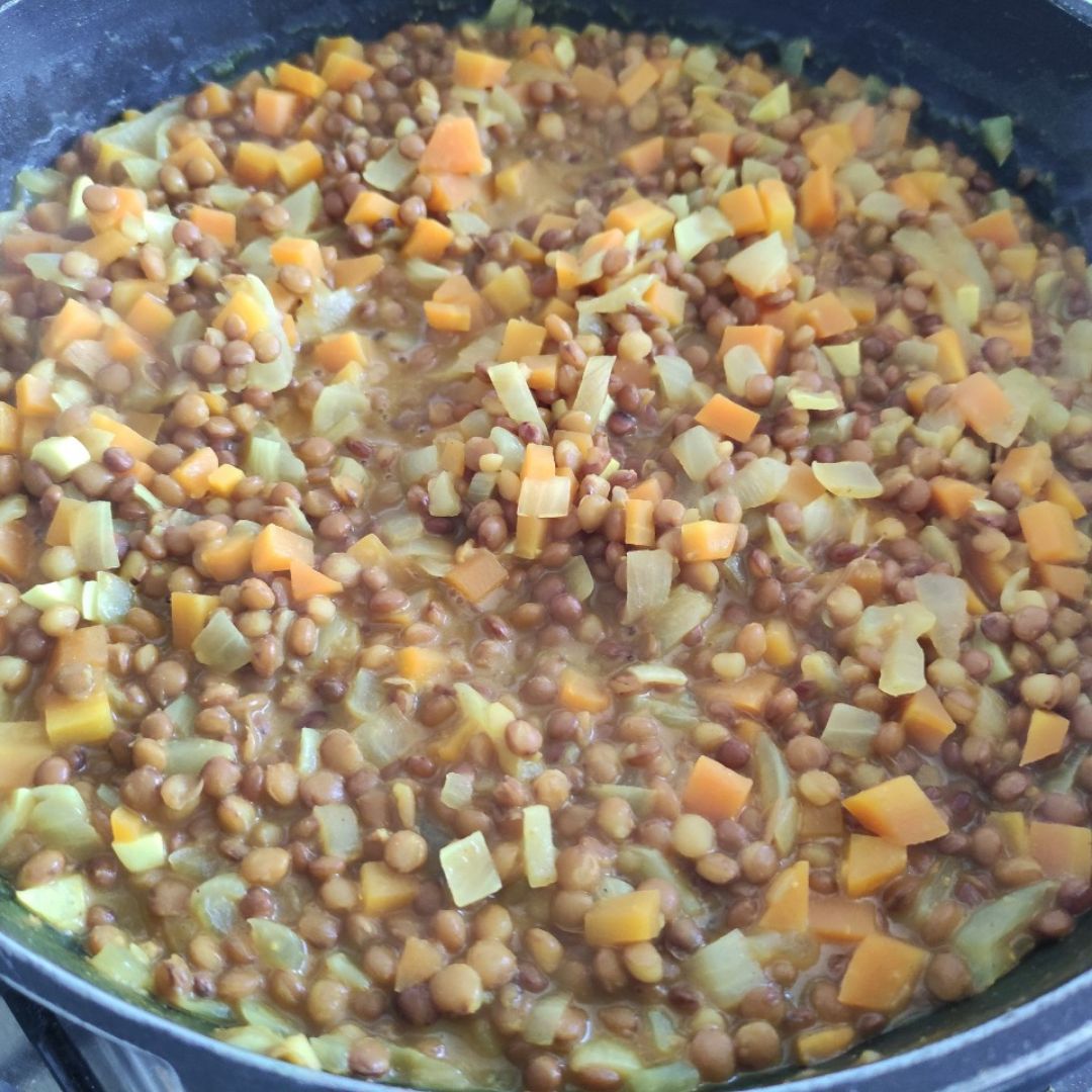Lentejas con coco y curry Lentejas con coco y curry