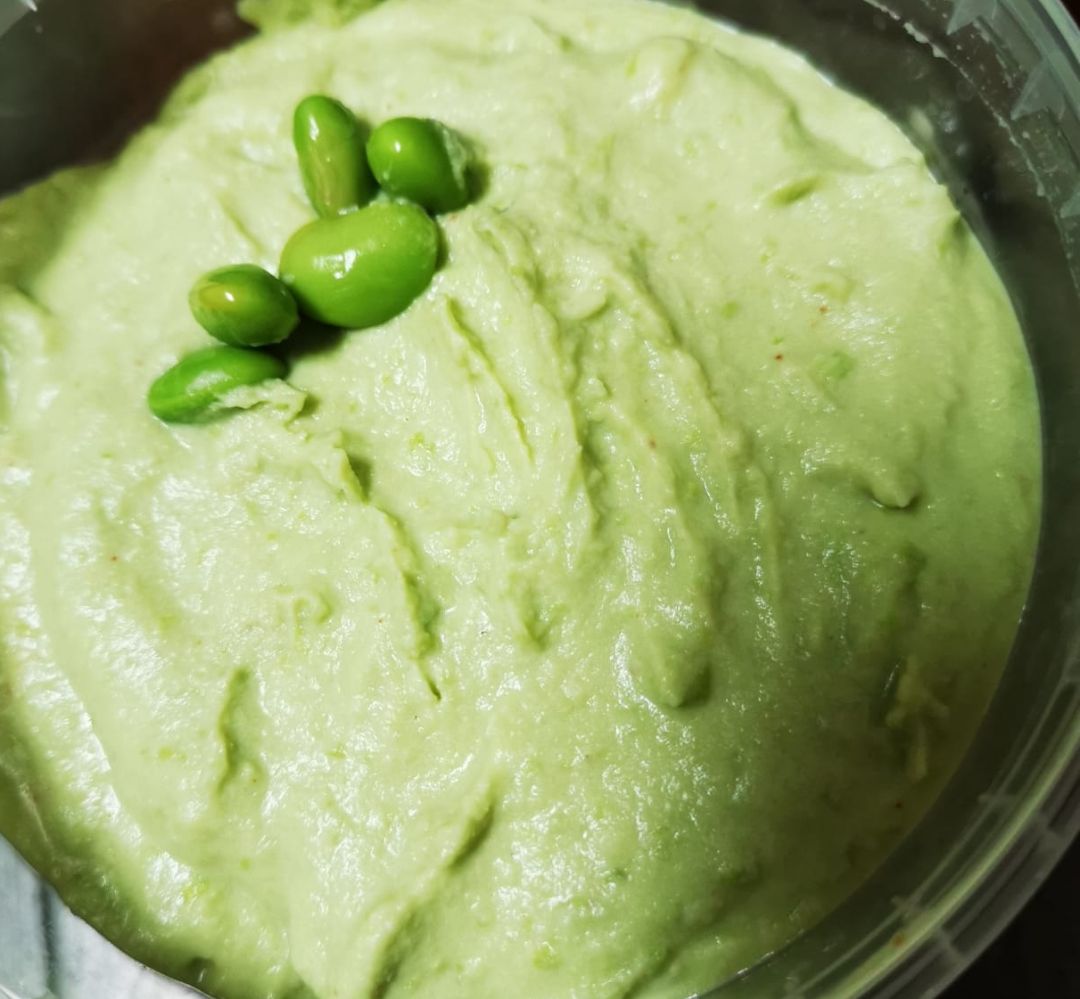 Hummus de edamames