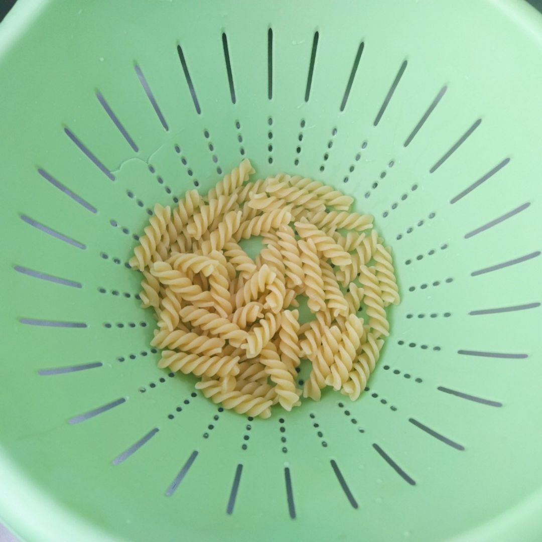 Pasta con setas y pollo Paso 6 Pasta con setas y pollo Paso 6