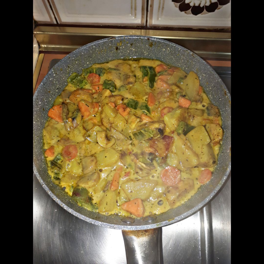 Verduras al curry Verduras al curry