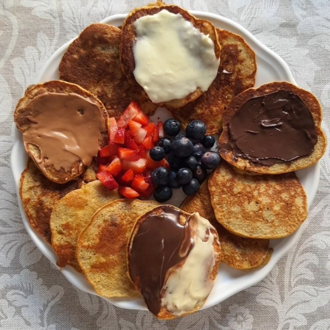 Tortitas de plátano fit Tortitas de plátano fit