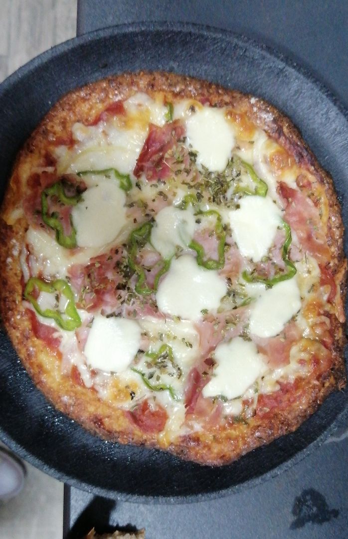 Pizza con base de coliflor Pizza con base de coliflor