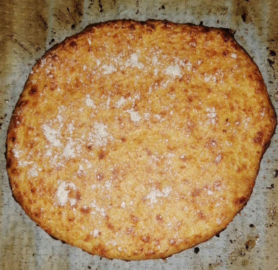 Pizza con base de coliflor Paso 3 Pizza con base de coliflor Paso 3