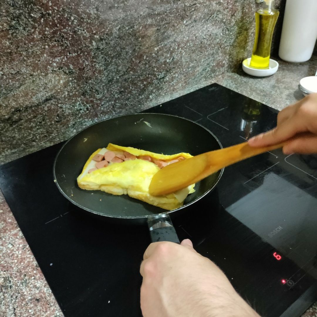 Sándwich de tortilla al gusto que quiera. Paso 3 Sándwich de tortilla al gusto que quiera. Paso 3