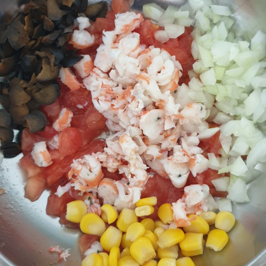 Tomate relleno Paso 1 Tomate relleno Paso 1