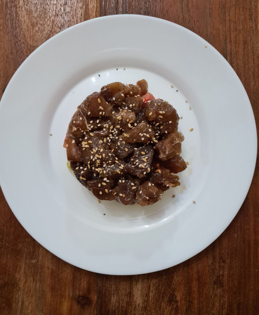 Tartar atĂșn, con tomateđ
y aguacate đ„ Tartar atĂșn, con tomateđ
y aguacate đ„
