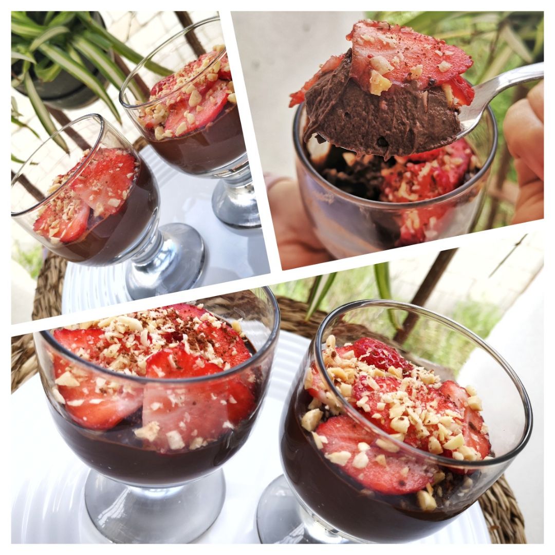 Mousse de plátano 🍌 y chocolate 🍫 Mousse de plátano 🍌 y chocolate 🍫
