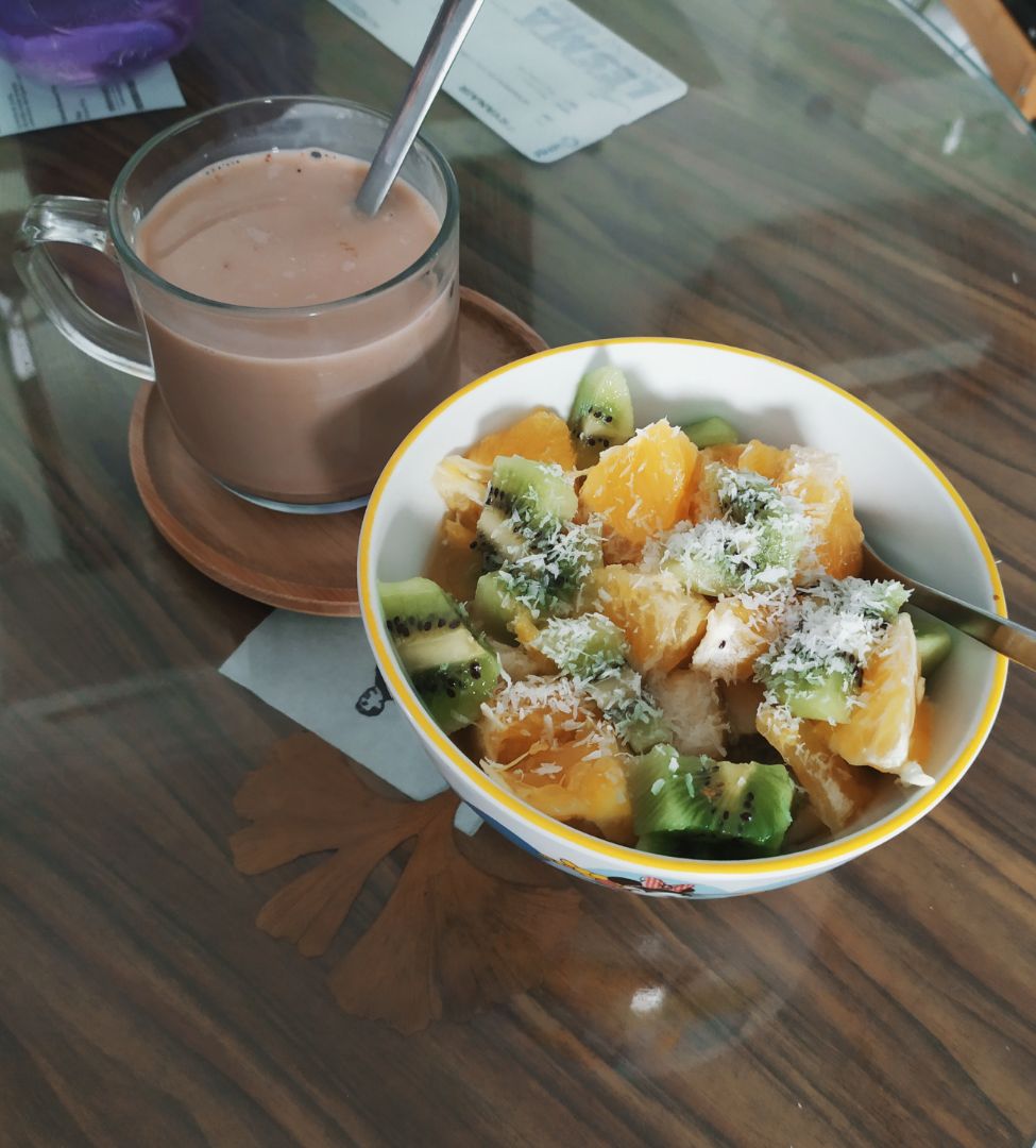 Trifruta con coco rayado Trifruta con coco rayado