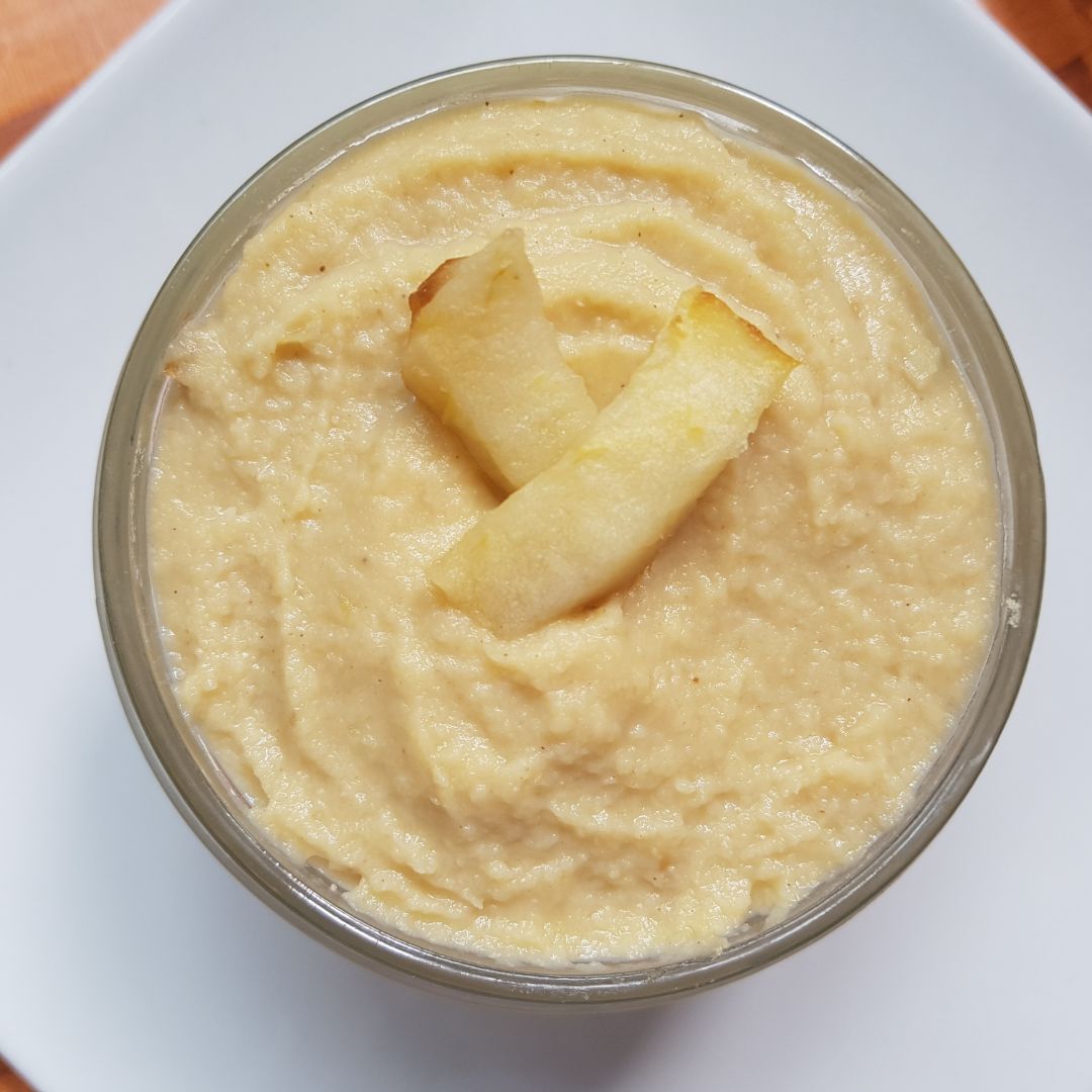 HUMMUS DE GARBANZOS Y MANZANA ASADA HUMMUS DE GARBANZOS Y MANZANA ASADA