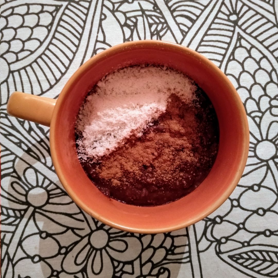 Porridge de cacao y plátano Porridge de cacao y plátano