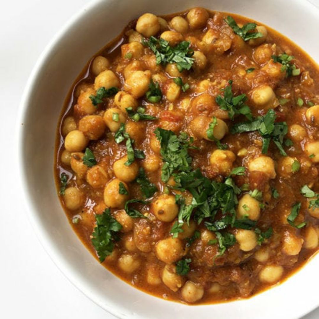 Chana Masala o Garbanzos especiados Chana Masala o Garbanzos especiados