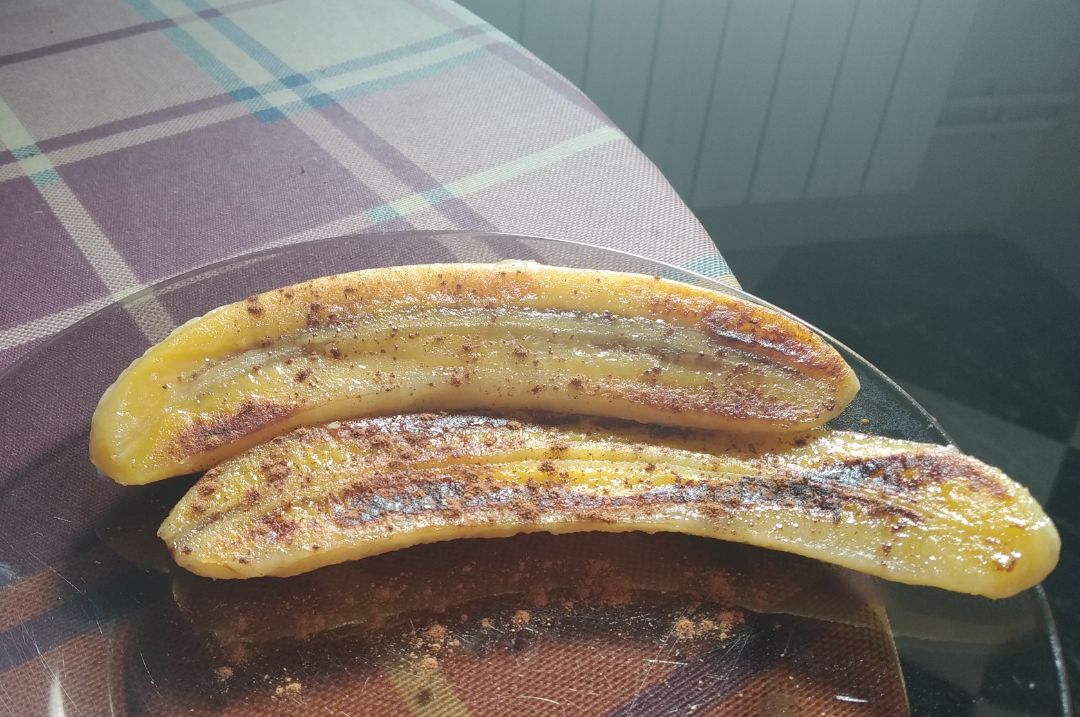 Plátano a la plancha Plátano a la plancha